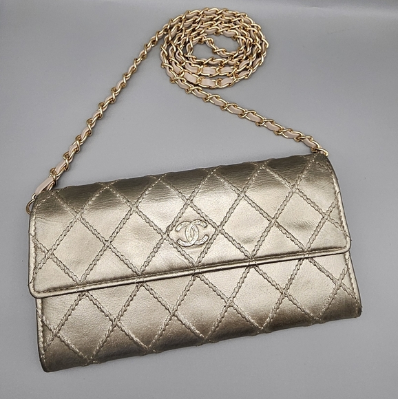 💛CANEL Gold Quilted Wallet/Clutch💛 - Picture 12 of 16